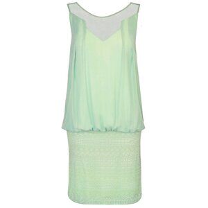 J. PETERMAN Alice's 1920s Dress Blouson Pale Aqua Size 0